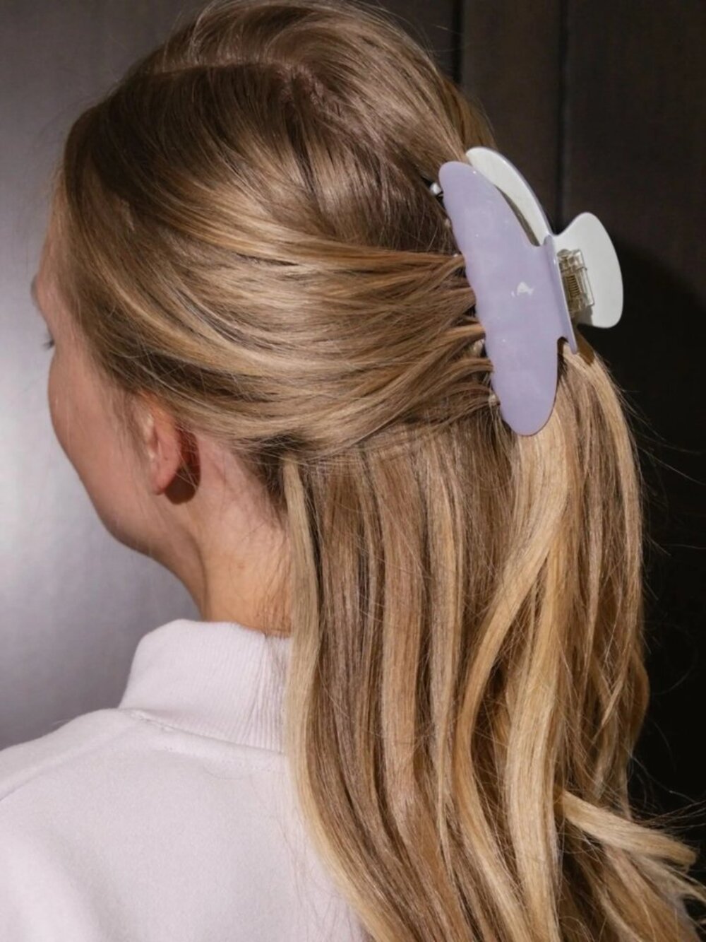 PARKE Lilac Hair Claw Clip and Pouch NEW IN BAG
